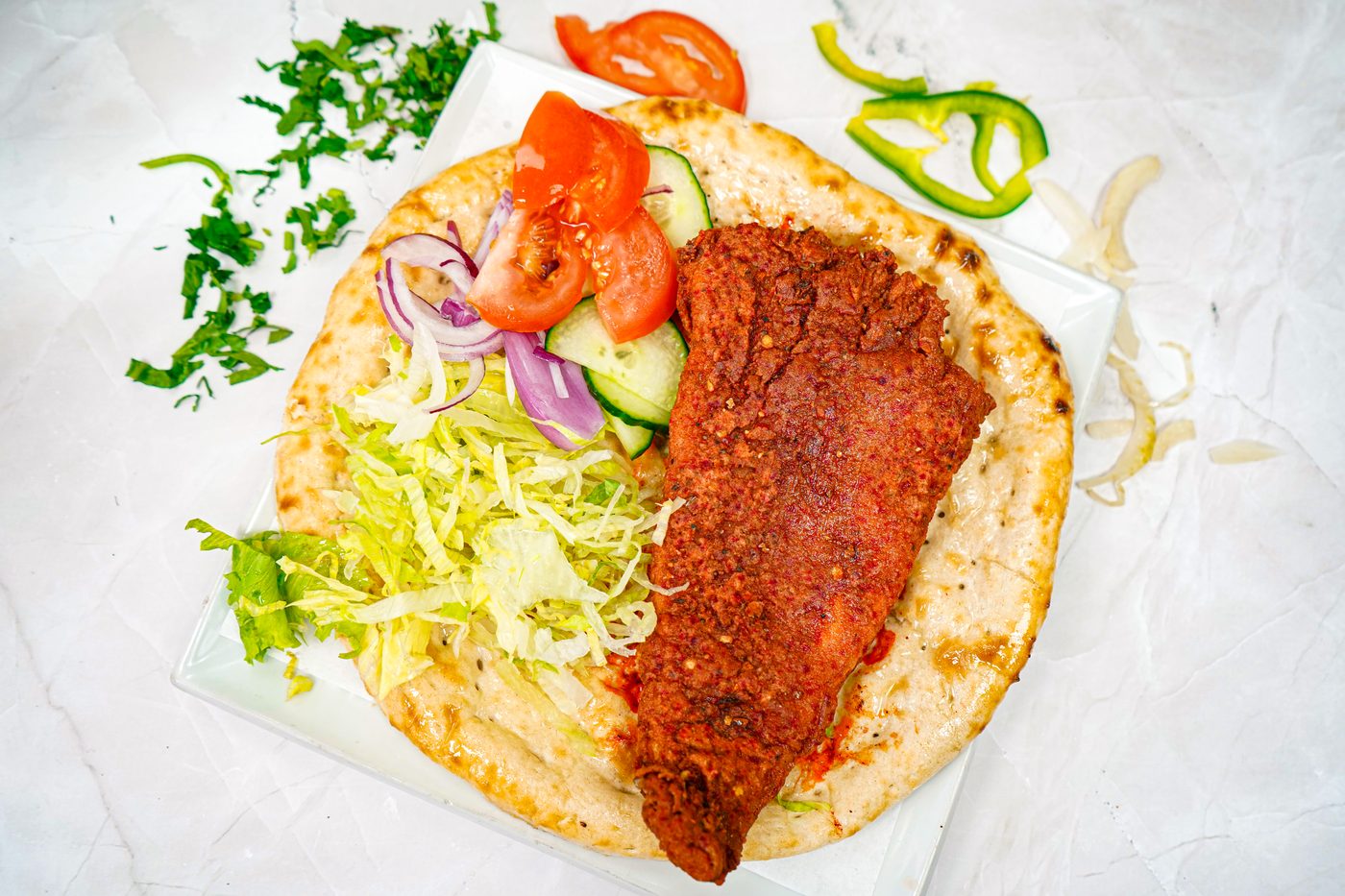 Doner with sauces