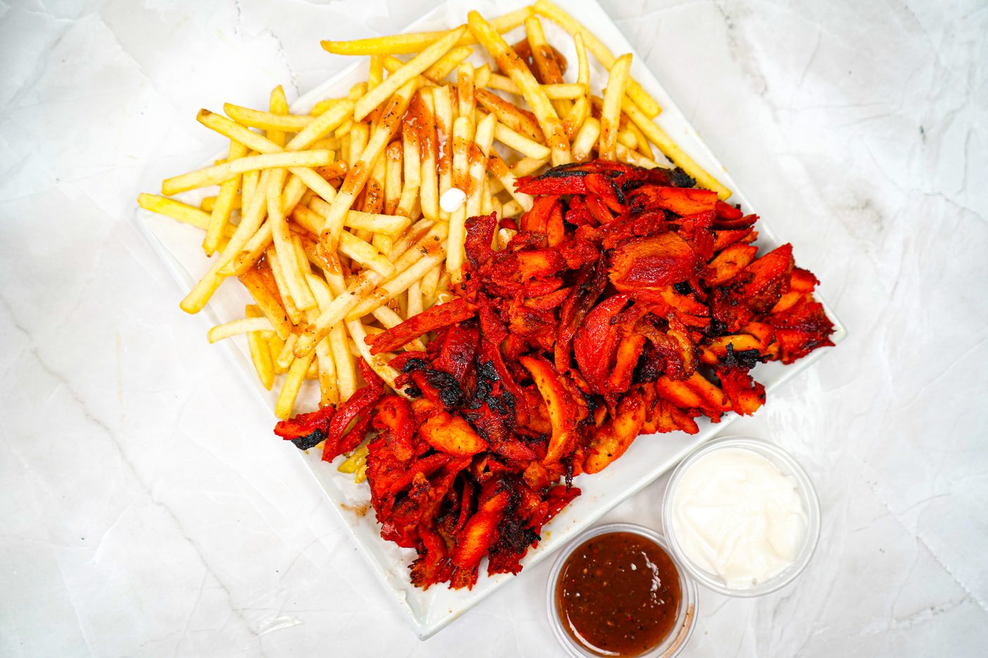 Tandoori chicken on naan